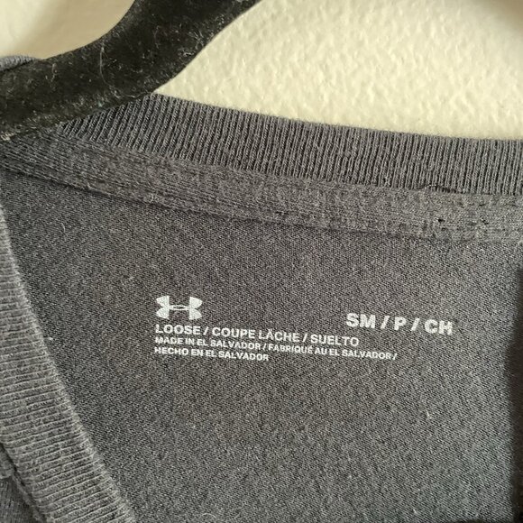 Under Armour Women S Black Loose Project Rock Property Of Short Sleeve T-Shirt - Picture 7 of 10